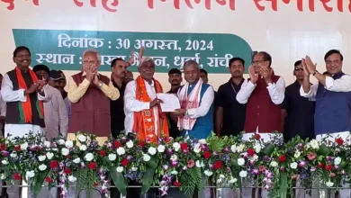 Former Chief Minister of Jharkhand Champai Soren joined BJP