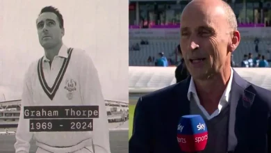 Nasser Hussain cries while pay tribute to friend Graham Thorpe