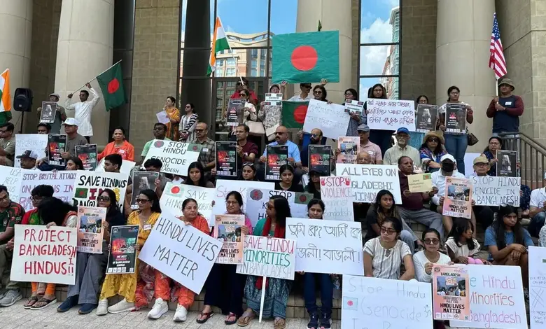 Hundreds rally in Houston to protest Bangladesh violence