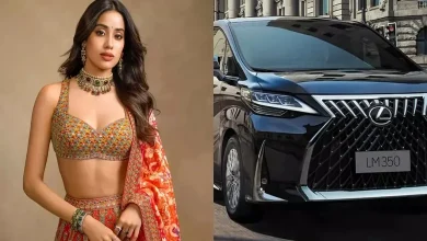 Janhvi Kapoor with her new Toyota Lexus worth 2.5 crore rupees