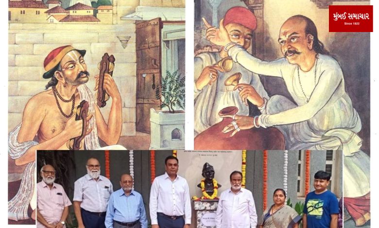 A tribute to Kalaguru Ravi Shankar Rawal on his birthday by art students