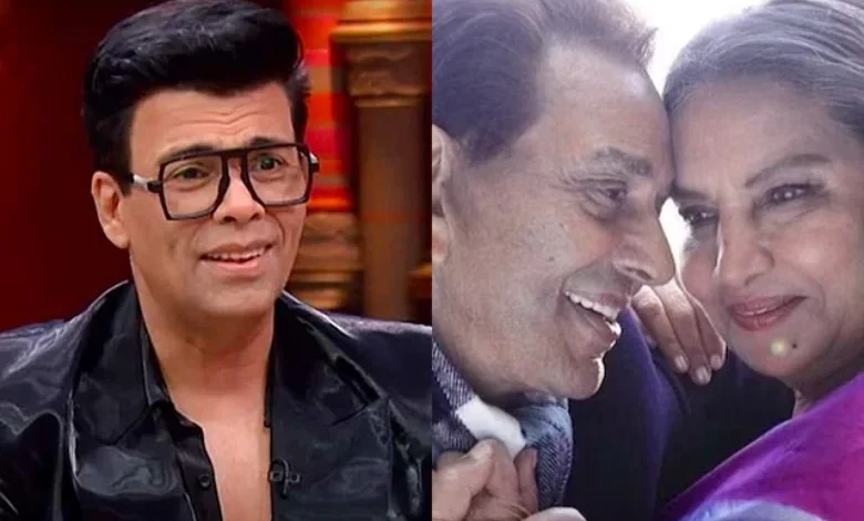 Karan Johar reacts to Dharmendra-Shabana Azmi's kissing scene