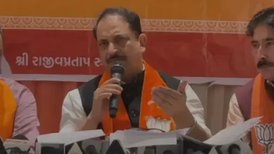 MP member Rajiv Pratap Rudy in Rajkot to explain