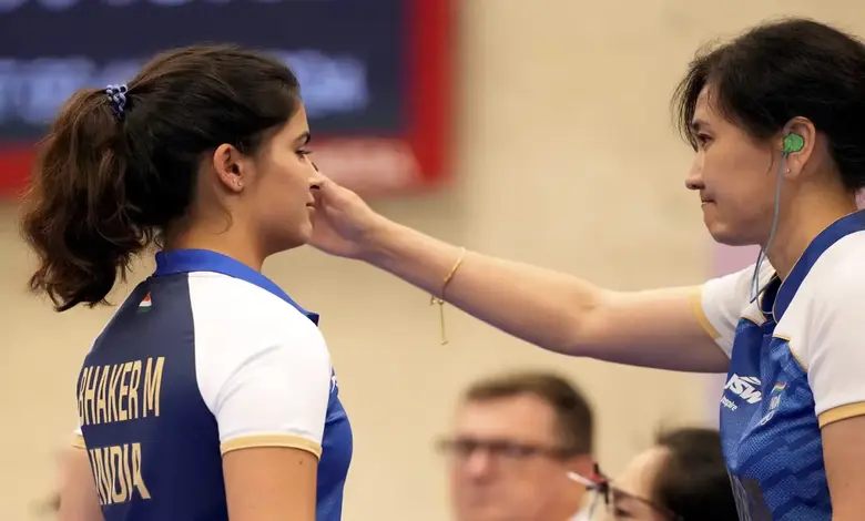 Manu Bhakar emotional after missing bronze hat-trick by 1 point