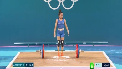 Waterlifter Mirabai Chanu narrowly missed out on a bronze medal