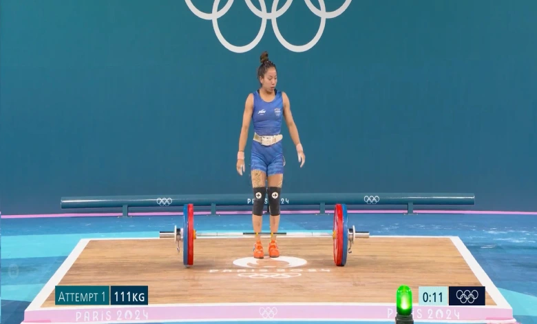 Waterlifter Mirabai Chanu narrowly missed out on a bronze medal