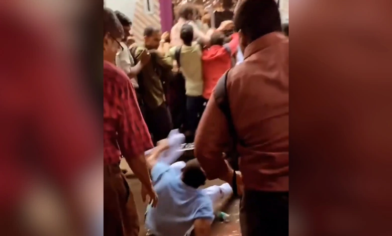 Mumbai local train chaos video goes viral