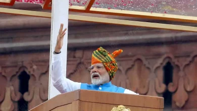 Opposition criticized Modi's Independence Day speech, saying it insulted Ambedkar