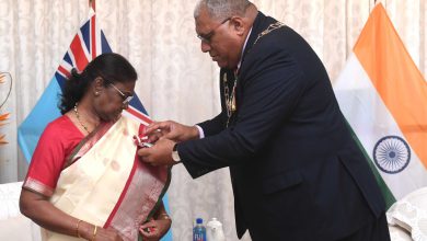 President Draupadi Murmu was awarded Fiji's highest civilian award