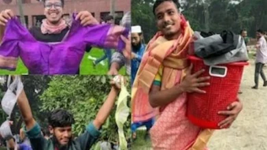 People looted sarees-blouses goats fans from Sheikh Hasina residence in Banglades