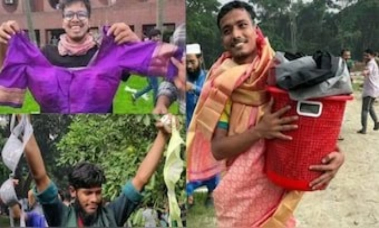 People looted sarees-blouses goats fans from Sheikh Hasina residence in Banglades
