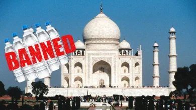 Taj Mahal water bottle ban By ASI