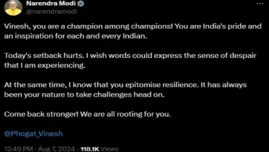 PM Modi's reaction after Vinesh Phogat's disqualification