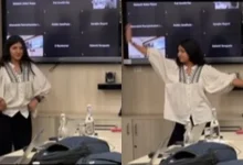 Viral Video: Office meeting was going on, suddenly the girl got up and did something like...