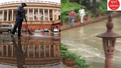 Water dripped from the roof of the new Parliament building, flooded the premises, Congress issued a notice