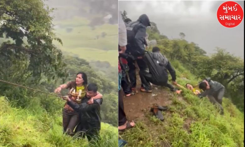 Woman falls 100 feet down ravine while taking selfie in Satara, watch video
