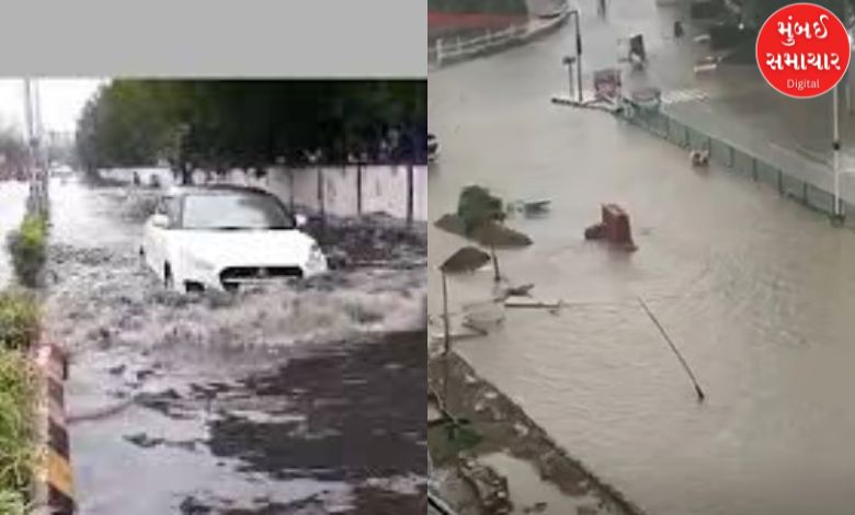 Nine inches of rain fell in 124 talukas in Gujarat in 24 hours in Khergam of Meghmeher, Valsad.