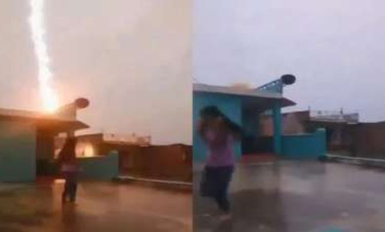 School building in Bihar struck by lightning, staff barely escape