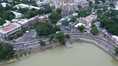 tiranga yatra with National Flag 300 meters long from Bhuj Jubilee Ground