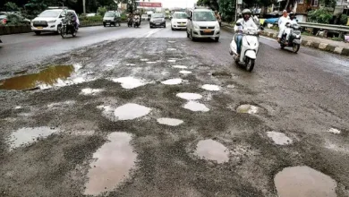 In Ahmedabad, the failure of municipal administration was revealed by potholes all around