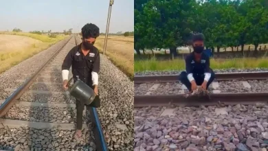 YouTuber had to perform a stunt along the railway track Heavy: Arrested by the railway security force