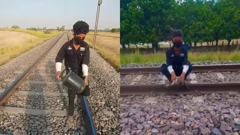 YouTuber had to perform a stunt along the railway track Heavy: Arrested by the railway security force