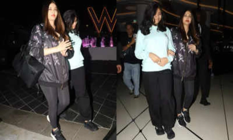 Aishwarya Rai leaves for IIFA with daughter