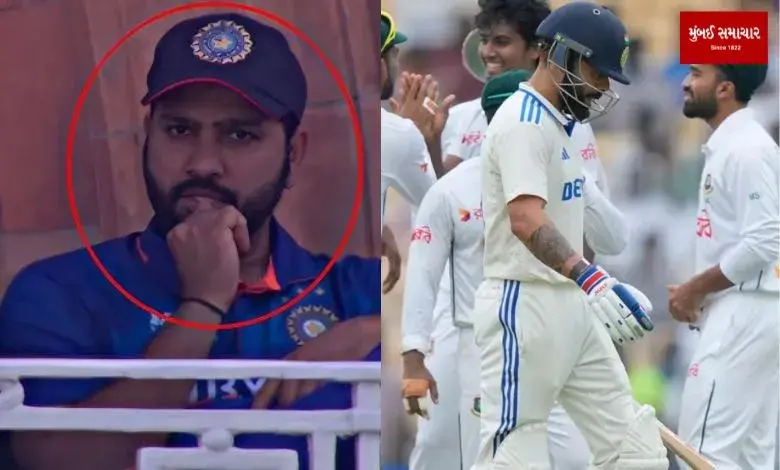 As soon as Virat lost his wicket cheaply, Rohit's reaction in the dressing-room went viral...