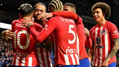 Atletico Madrid clinched a heart-pounding victory with a 90th-minute goal...