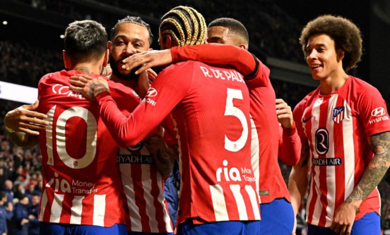 Atletico Madrid clinched a heart-pounding victory with a 90th-minute goal...