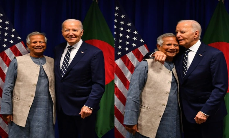 Joe Biden hugs Muhammad Yunus, America pledges support to Bangladesh government