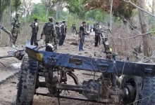 Blast during demining of IED planted by Naxalites in Chhattisgarh, five jawans injured