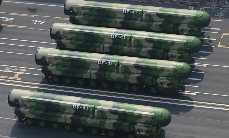 China test-fired DF-41 intercontinental missile