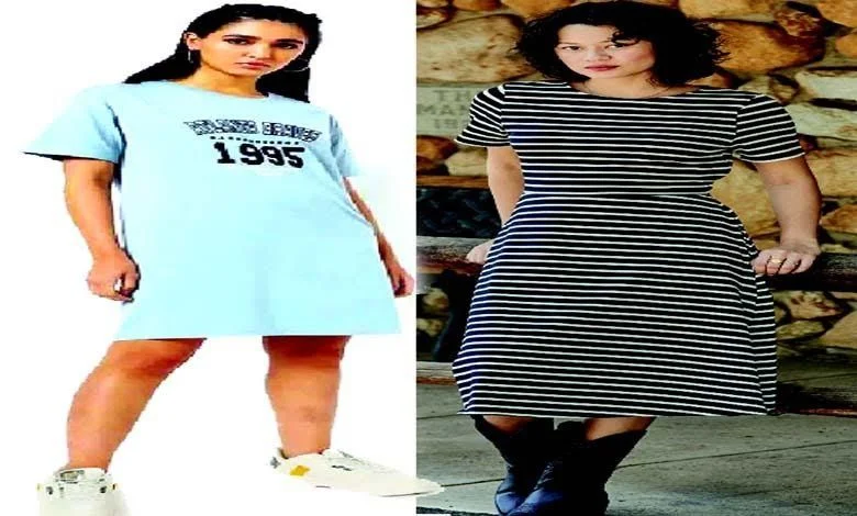 Comfy t-shirt dress is a combination of fashionable, comfort and smart look