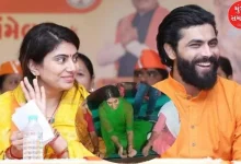 Cricketer Ravindra Jadeja's wife and BJP MLA Rivaba Jadeja made laddoos at Ganesh Mandap