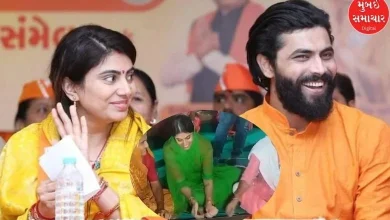 Cricketer Ravindra Jadeja's wife and BJP MLA Rivaba Jadeja made laddoos at Ganesh Mandap