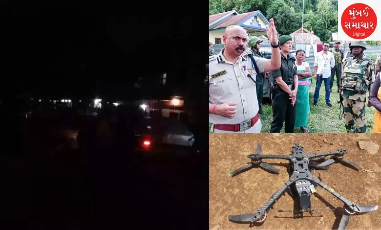 Due to the fear of drone attacks in Manipur, people turned off their house lights out of fear