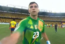 Argentina goal keeper slaps cameraman after loss to Columbia