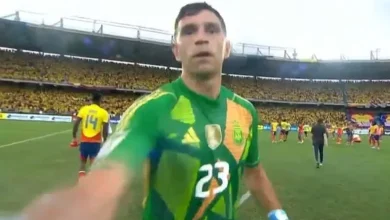 Argentina goal keeper slaps cameraman after loss to Columbia