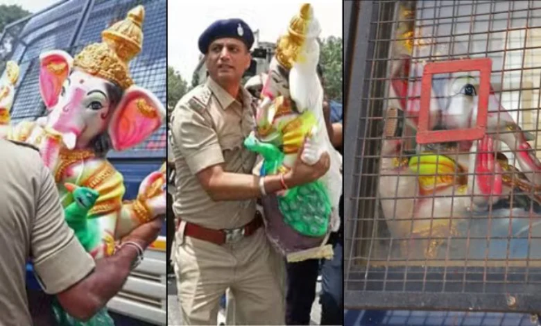 Karnataka: Statue of Lord Ganesha in police van? What is the truth of this viral picture on social media?