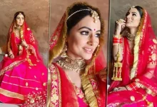 Heena Khan viral bridal photo