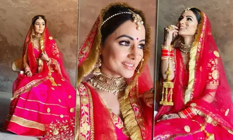 Heena Khan viral bridal photo