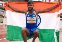 Indian athlete's record-breaking high jump, wins gold medal