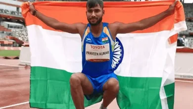 Indian athlete's record-breaking high jump, wins gold medal