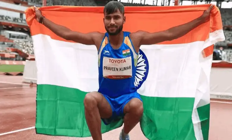 Indian athlete's record-breaking high jump, wins gold medal