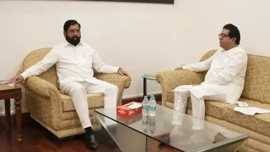 MNS Chief Raj Thackeray Meets CM Eknath Shinde At His Residence Varsha Bunglow