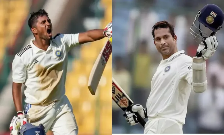 The 19-year-old batsman surpassed Sachin Tendulkar's record score