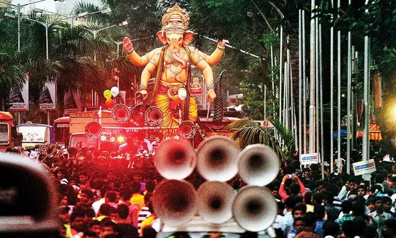 Noise pollution due to loud music during Ganeshotsav