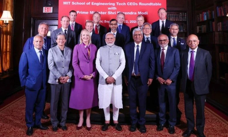 PM Modi: Prime Minister Modi held a meeting with CEOs of leading US tech companies