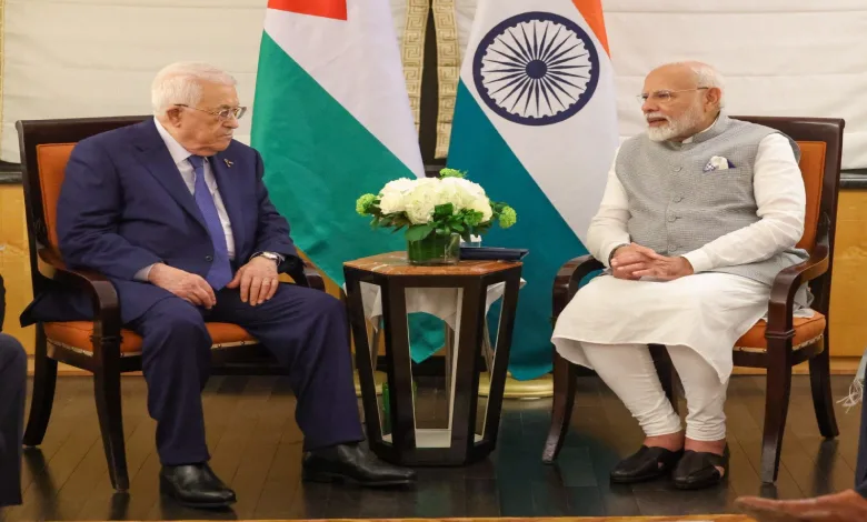 PM Narendra Modi assured enactment    to the radical   of Palestine gathering  with Palestinian President